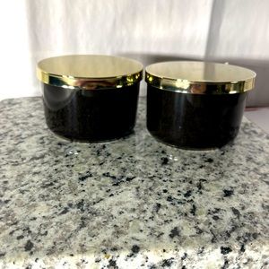 Multi use storage duo. Ceramic canisters and metal kids. New in box.